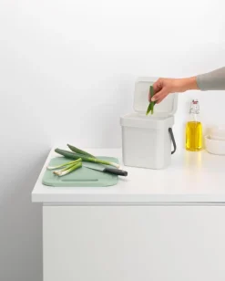 brabantia Entsorgen & Recyclen|Entsorgen & Recyclen-Abfallbehälter Sort&Go 3l Light Grey Hellgrau