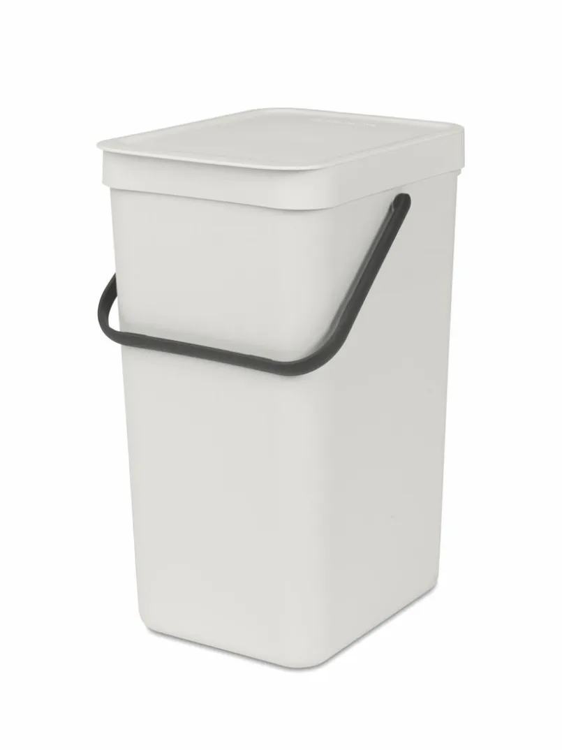 brabantia Entsorgen & Recyclen|Entsorgen & Recyclen-Abfallbehälter Sort&Go 16l Light Grey Hellgrau