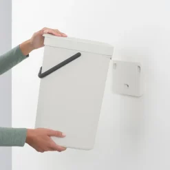brabantia Entsorgen & Recyclen|Entsorgen & Recyclen-Abfallbehälter Sort&Go 16l Light Grey Hellgrau