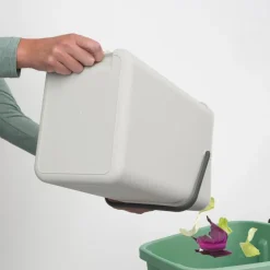 brabantia Entsorgen & Recyclen|Entsorgen & Recyclen-Abfallbehälter Sort&Go 16l Light Grey Hellgrau