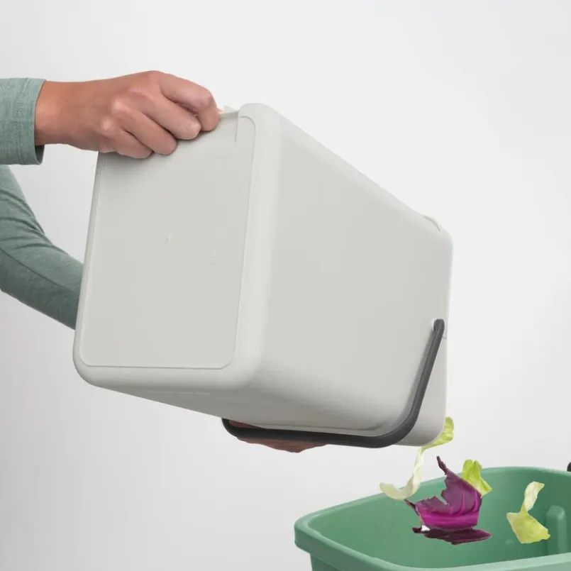 brabantia Entsorgen & Recyclen|Entsorgen & Recyclen-Abfallbehälter Sort&Go 16l Light Grey Hellgrau