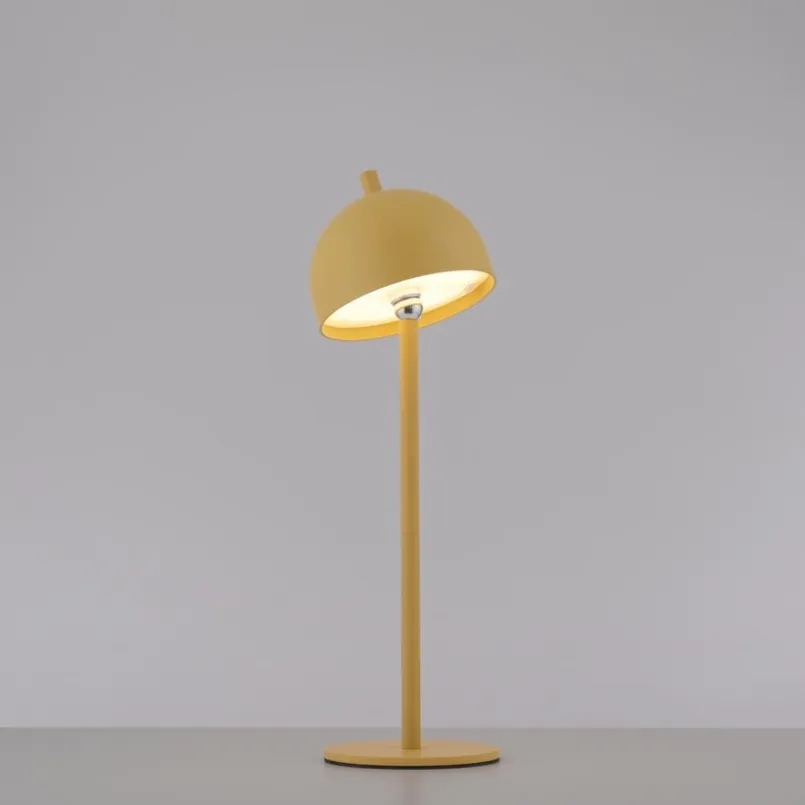 Außenstehleuchten|Außenstehleuchten|SCHÖNER WOHNEN-Kollektion Akku-Stehlampe Bellis Gelb