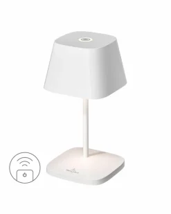 Außentischleuchten|Außentischleuchten|Villeroy & Boch Akku-Tischleuchte Neapel RC Weiß keramik
