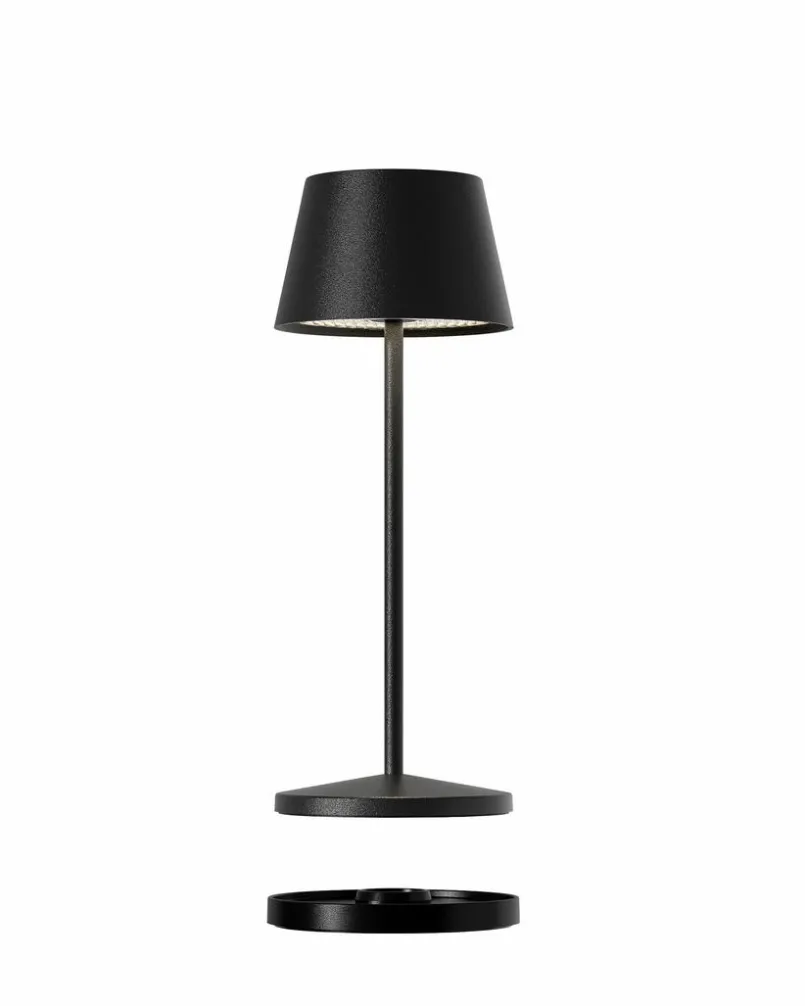 Villeroy & Boch Außentischleuchten|Außentischleuchten-Akku-Tischleuchte Seoul Micro RC Schwarz pulverbeschichtet
