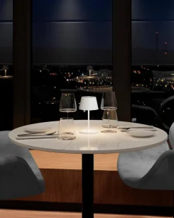 Außentischleuchten|Außentischleuchten|Villeroy & Boch Akku-Tischleuchte Seoul RC Weiß keramik
