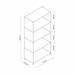 Büroschränke & Regale-Aktenregal System 4 Braun