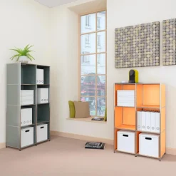 Büroschränke & Regale| Aktenregal System 4 Braun