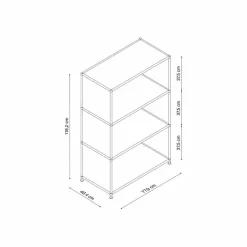 Büroschränke & Regale-Aktenregal System 4 Braun