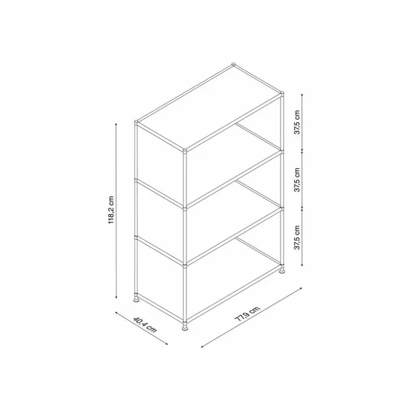 Büroschränke & Regale-Aktenregal System 4 Braun