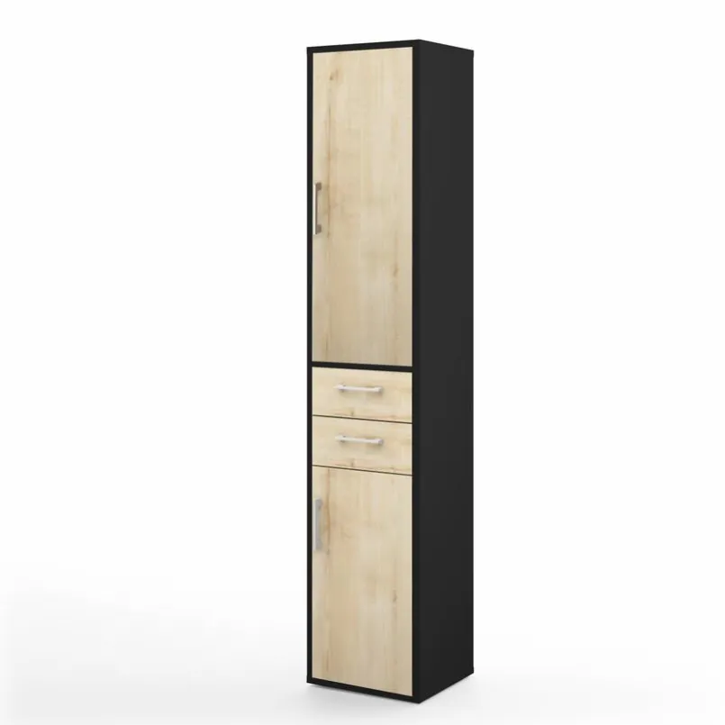 Mäusbacher Büroschränke & Regale-Aktenschrank Big Profi Office Anthrazit / Birke