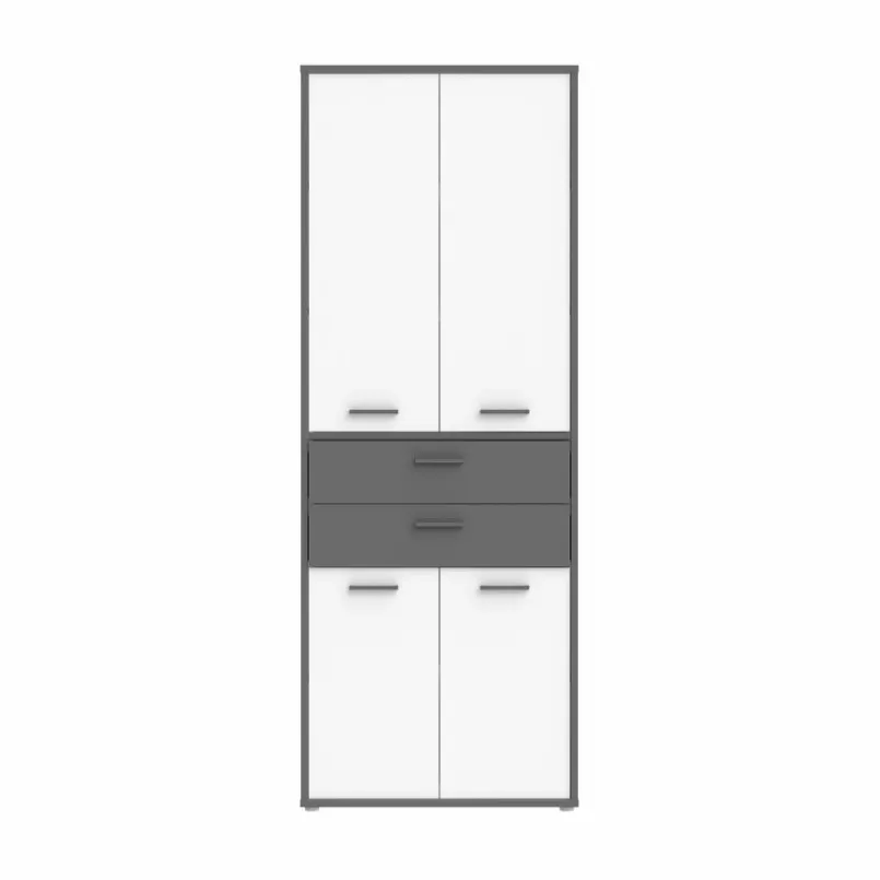FORTE Büroschränke & Regale|Büromöbel-Serien-Aktenschrank 4-trg. Keflavik Weiß