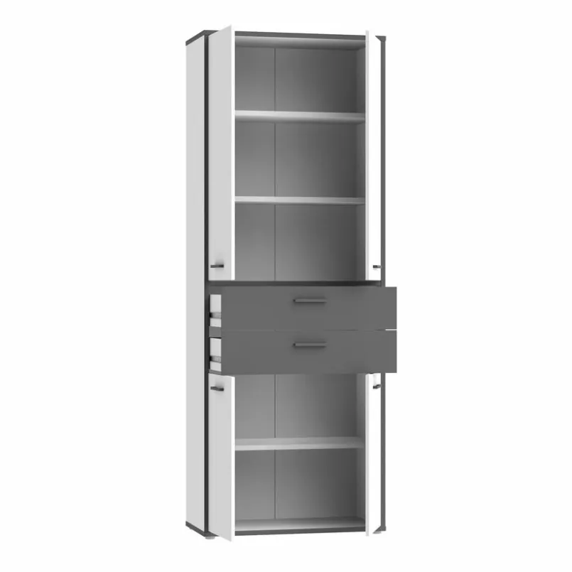 FORTE Büroschränke & Regale|Büromöbel-Serien-Aktenschrank 4-trg. Keflavik Weiß