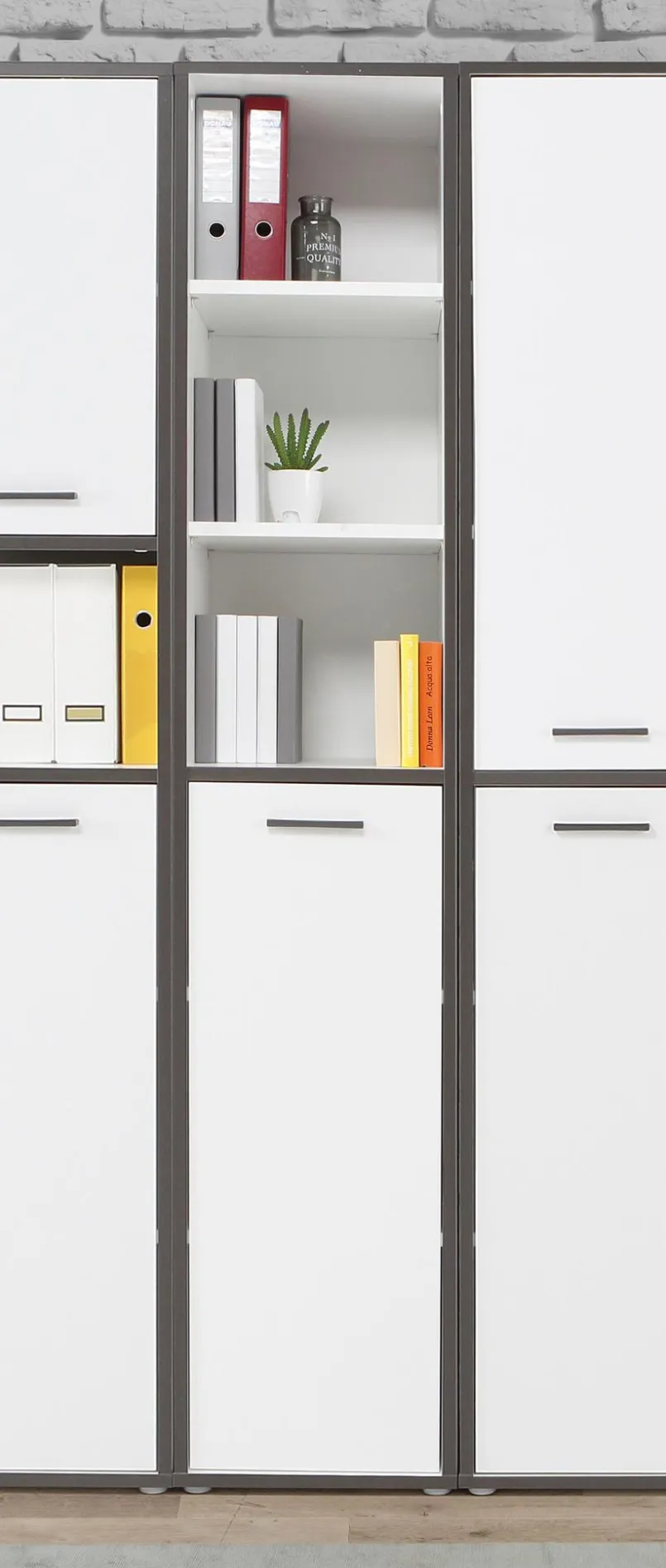 FORTE Büroschränke & Regale|Büromöbel-Serien-Aktenschrank 1-trg. Keflavik Weiß