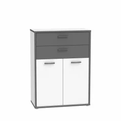 FORTE Büroschränke & Regale|Büromöbel-Serien-Aktenschrank 2-trg. Keflavik Weiß