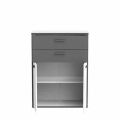 FORTE Büroschränke & Regale|Büromöbel-Serien-Aktenschrank 2-trg. Keflavik Weiß