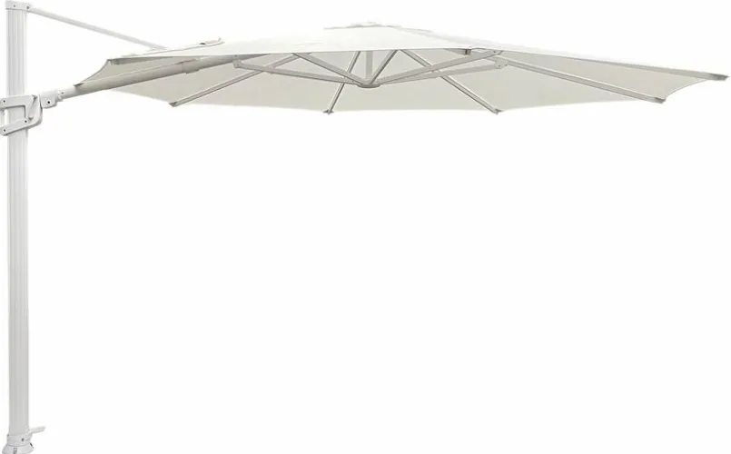 Sonnenschirme|LIRO Ampelschirm Amrum Schirm Ø350 cm Weiß