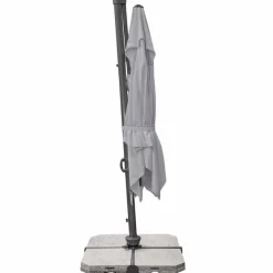 Doppler Sonnenschirme-Ampelschirm Ravenna AX 300 x 300 cm Hellgrau