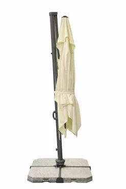 Doppler Sonnenschirme-Ampelschirm Ravenna AX 300 x 300 cm Natur