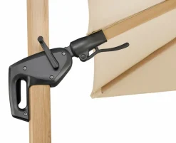 Schneider Schirme Sonnenschirme-Ampelschirm Rhodos Twist Woody 300x300cm Natur