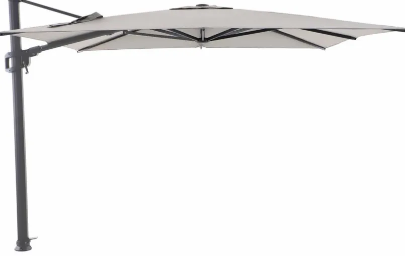 LIRO Sonnenschirme-Ampelschirm Amrum Schirm 300 x 300 cm Grau