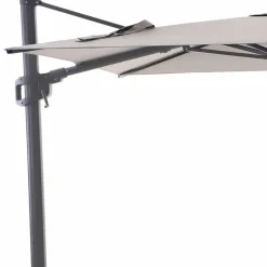 LIRO Sonnenschirme-Ampelschirm Amrum Schirm 300 x 300 cm Grau