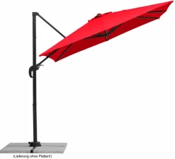 Schneider Schirme Sonnenschirme-Ampelschirm Rhodos Junior 230 x 230 cm Rot