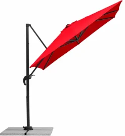 Schneider Schirme Sonnenschirme-Ampelschirm Rhodos Junior 230 x 230 cm Rot