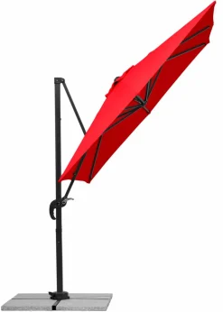 Schneider Schirme Sonnenschirme-Ampelschirm Rhodos Junior 230 x 230 cm Rot