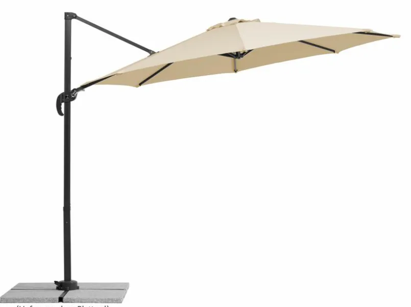 Sonnenschirme|Schneider Schirme Ampelschirm Rhodos Junior ø 300 cm Natur