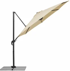 Sonnenschirme|Schneider Schirme Ampelschirm Rhodos Junior ø 300 cm Natur