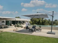 Sonnenschirme|Glatz Ampelschirm Sombrano S+ easy 350 x 350cm Grau