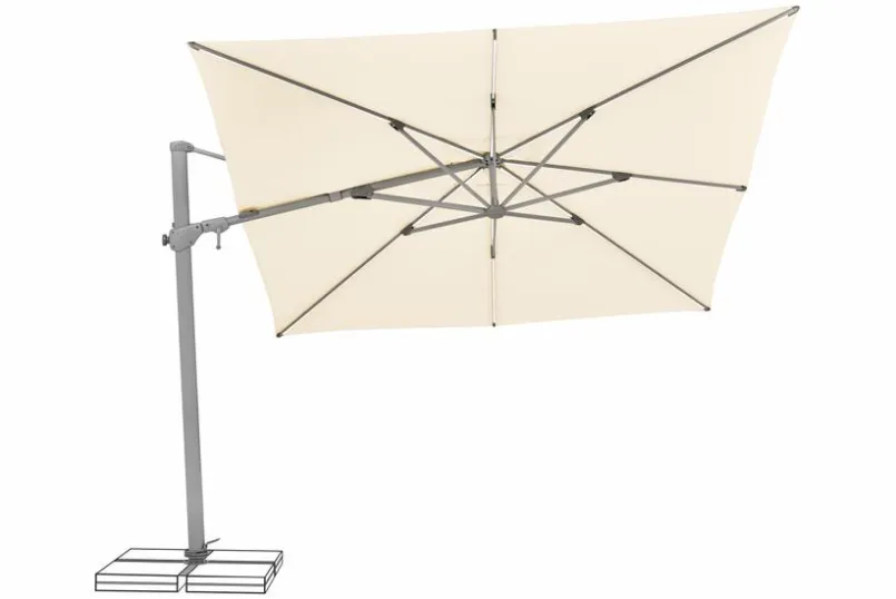 Sonnenschirme|Glatz Ampelschirm Varioflex 300 x 300 cm Beige
