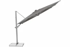 Sonnenschirme|Glatz Ampelschirm Varioflex LED 300 x 300 cm Grau