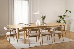 Actona Esstische-Ansteckplatte Atlantic 2er Set Eiche