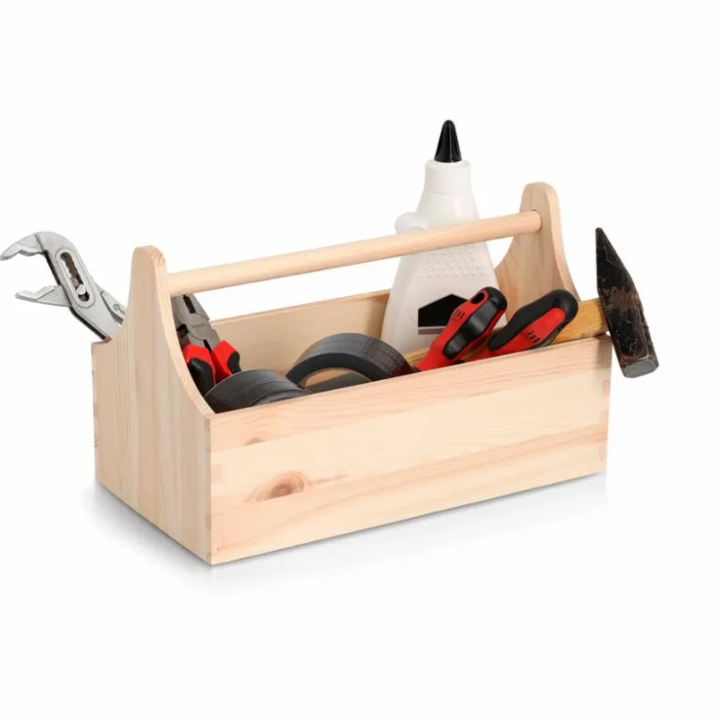 Aufbewahrungsboxen & Behälter|Aufbewahrungsboxen & Behälter-Aufbewahrungsbox Werkzeug 34 x 20,5 cm Hellbraun