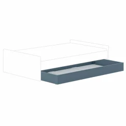 Jugendbetten|Jugendbetten|Paidi Ausziehbett Little Flo 90 x 190 cm Mattblau
