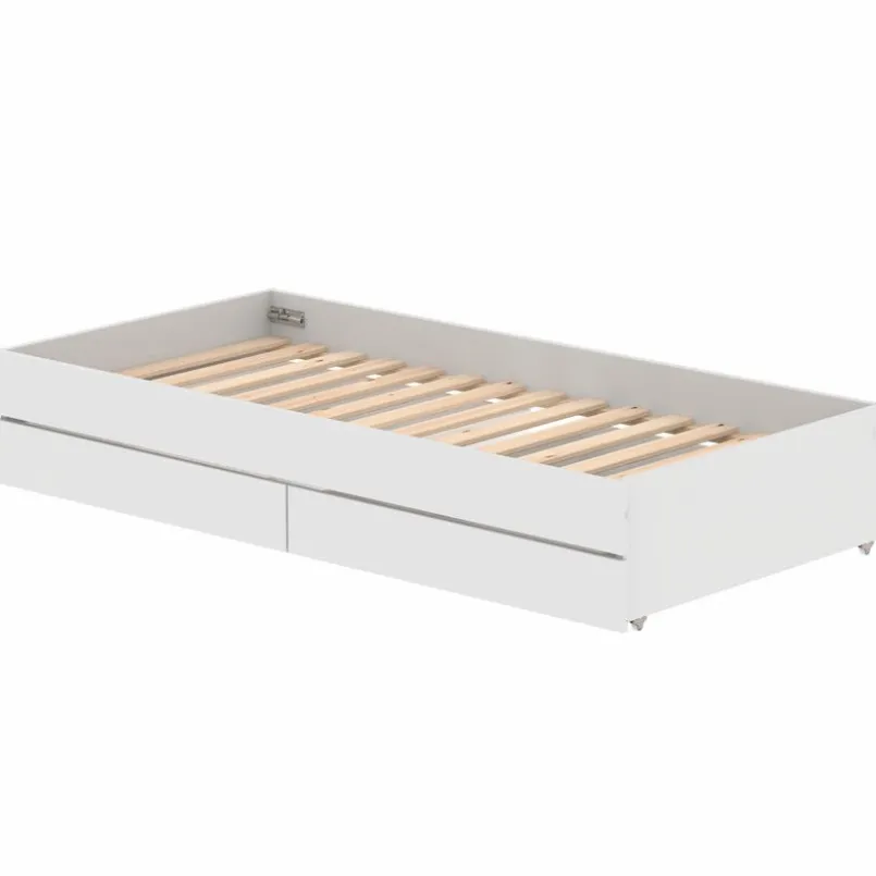 Jugendbetten|Jugendbetten|Flexa Ausziehbett White Weiß