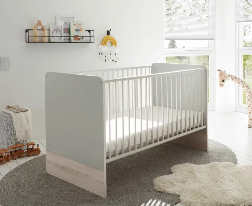 Babyzimmer-Komplettsets|Babyzimmer-Komplettsets|BEGABINO Babyzimmer-Set Fien 3tlg. Ashgrey