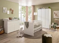 Babyzimmer-Komplettsets|Babyzimmer-Komplettsets-Babyzimmer-Set Image 3tlg. Weiß