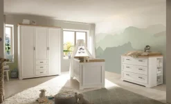 Babyzimmer-Komplettsets|Babyzimmer-Komplettsets|BEGABINO Babyzimmer-Set Jasmin 3tlg. Weiß