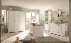 Babyzimmer-Komplettsets|Babyzimmer-Komplettsets|BEGABINO Babyzimmer-Set Jasmin 3tlg. Weiß
