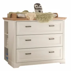 Babyzimmer-Komplettsets|Babyzimmer-Komplettsets|BEGABINO Babyzimmer-Set Jasmin 3tlg. Weiß
