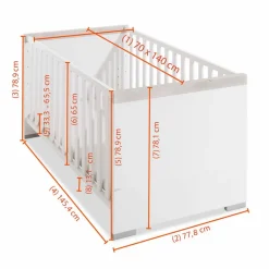 Babyzimmer-Komplettsets|Babyzimmer-Komplettsets|Paidi Babyzimmer-Set Kira 4tlg. Weiß