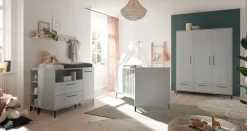 Babyzimmer-Komplettsets|Babyzimmer-Komplettsets|Mäusbacher Babyzimmer-Set Ole 3tlg. Grau