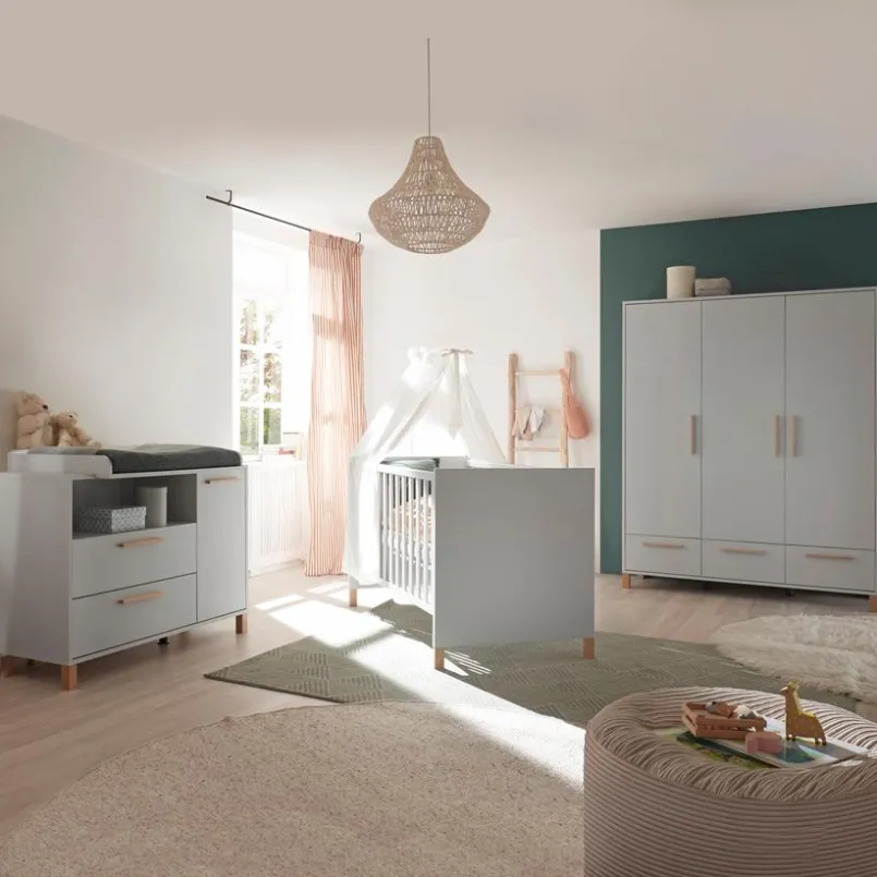 Mäusbacher Babyzimmer-Komplettsets|Babyzimmer-Komplettsets-Babyzimmer-Set Ole 3tlg. Grau