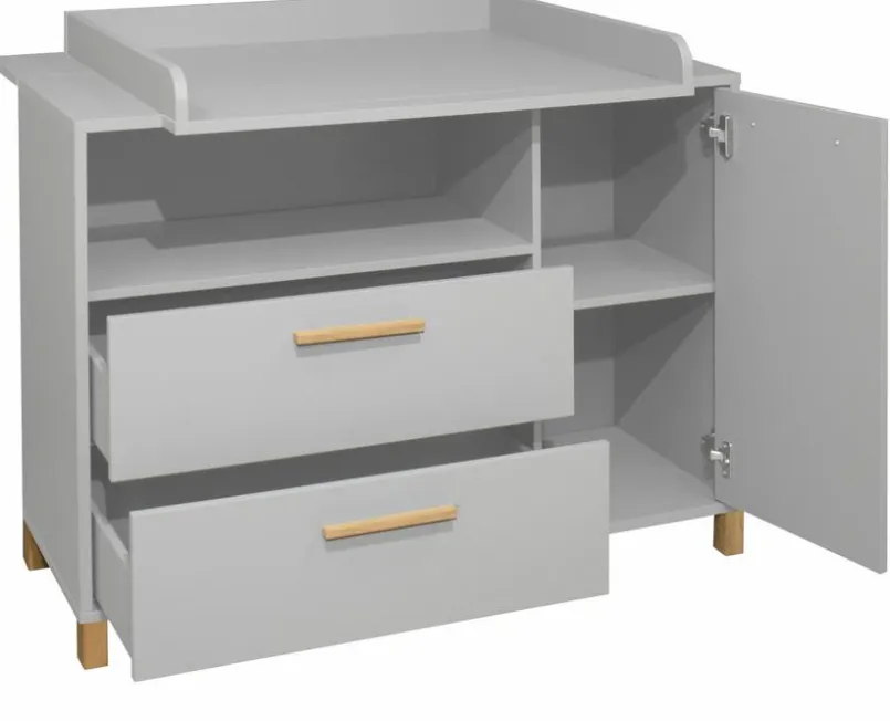 Mäusbacher Babyzimmer-Komplettsets|Babyzimmer-Komplettsets-Babyzimmer-Set Ole 3tlg. Grau