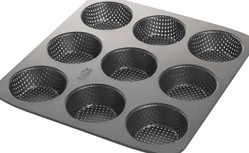 Backformen-Backblech Brötchen 9er Schwarz