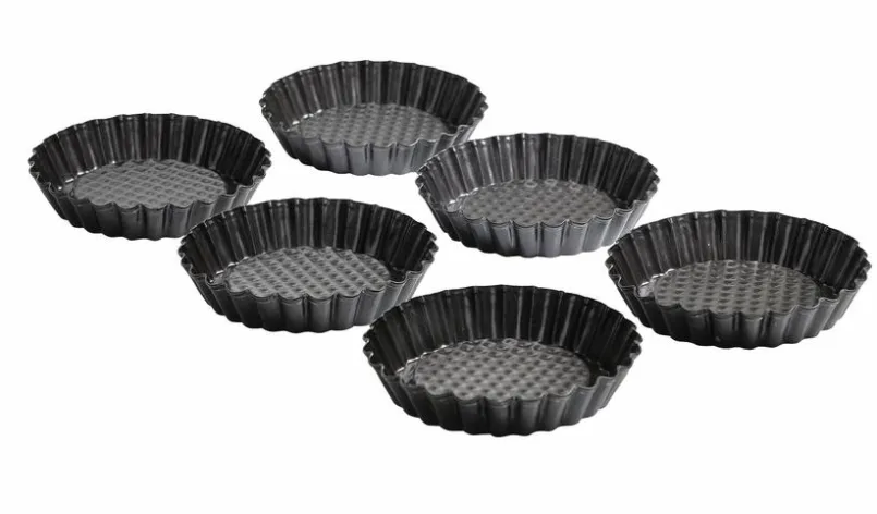 Backformen|Kaiser Backform Tortelett Patisserie 6tlg. Schwarz