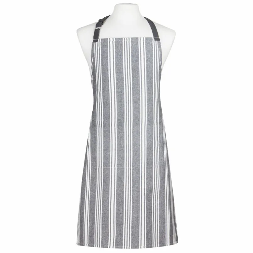 ladelle Geschirrtücher|Schürzen-Backset Stripe 3tlg. Grau