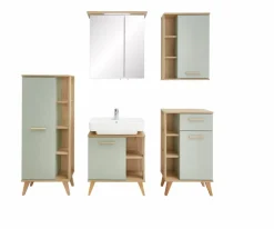 Pelipal Badezimmer-Komplettsets-Badmöbel-Set Quick 963 Salbei